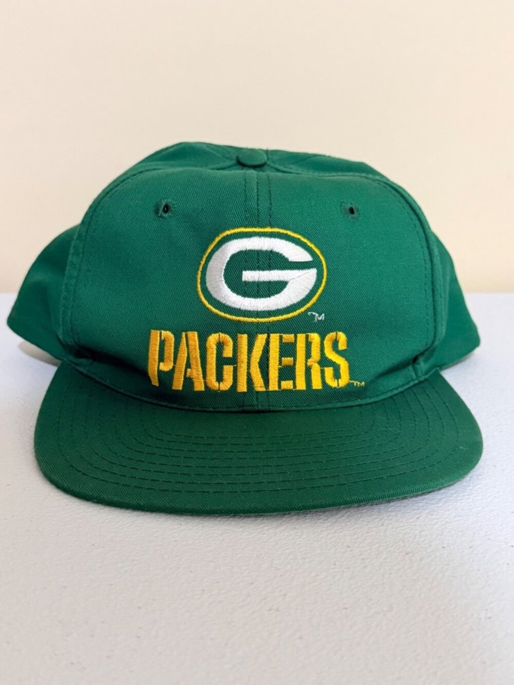 Green Bay Packers Snapback Hat Embroidered Logo Adjustable Cap Green & Yellow